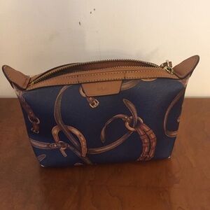 Blue Ralph Lauren Equestrian Cosmetic Bag